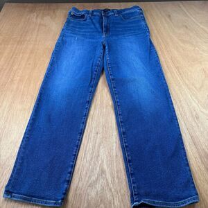 J.Crew Stovepipe Jeans Women 29 Straight Leg Blue Denim Mid Rise Stretch